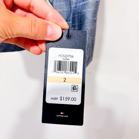 TOMMY HILFIGER Grey tailored blazer | Structured office work jacket | size 6* - Picture 11 of 12